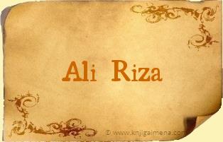Ime Ali Riza